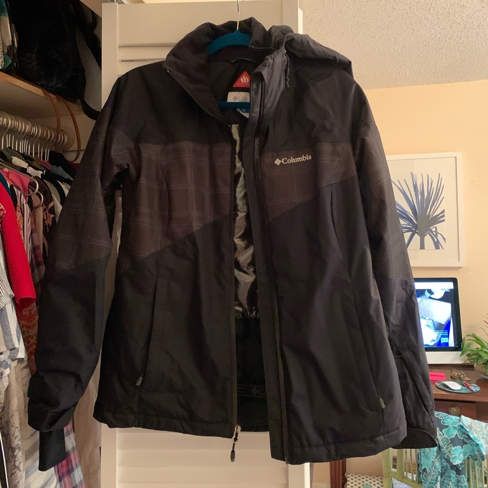 Columbia black insulated winter jacket
